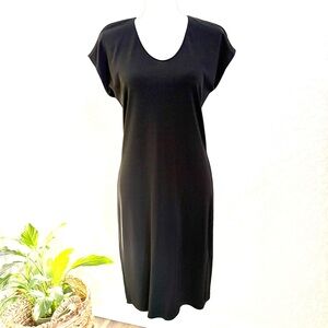 Banana Republic Classic Black Midi Dress S